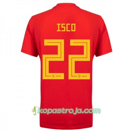 Billiga Fotbollströjor Spanien Isco 22 WM 2018 Hemma tröja